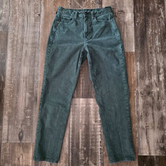 American Eagle Green Corduroy Stretch Mom Jeans size 2 Regular - Picture 1 of 9